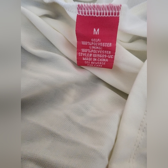 Flying Tomato, Ivory, blue print laced Midi dress - Picture 3 of 4